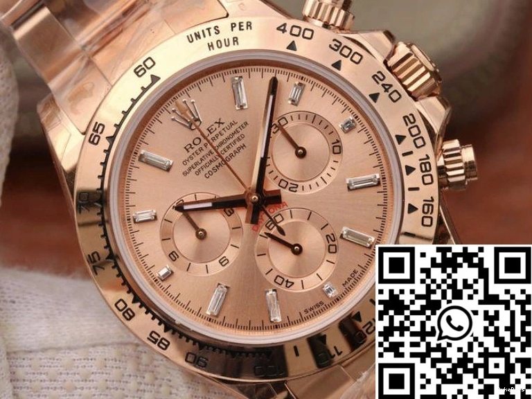 Daytona Cosmograph JH Rose 116508 Dial Rolex Factory Gold 1210